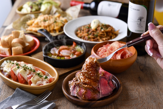 低温調理の自家製ローストビーフ食べ放題